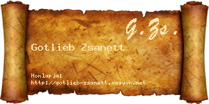 Gotlieb Zsanett névjegykártya
